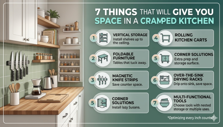 7 Things That Will Give You Space In A Cramped Kitchen