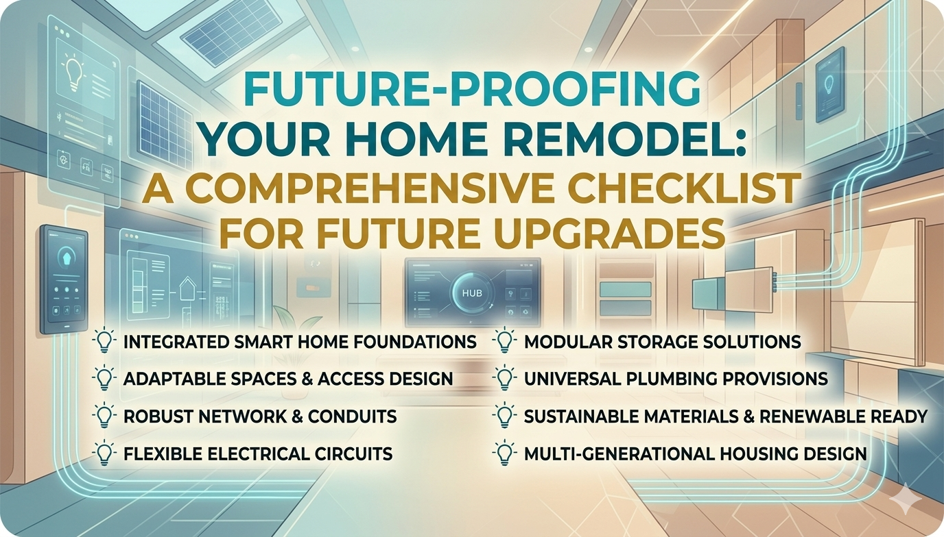 Future-Proofing Your Home Remodel A Comprehensive Checklist for Future Upgrades