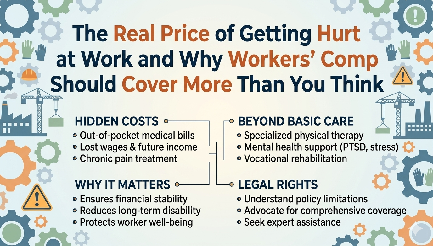 The Real Price of Getting Hurt at Work and Why Workers’ Comp Should Cover More Than You Think