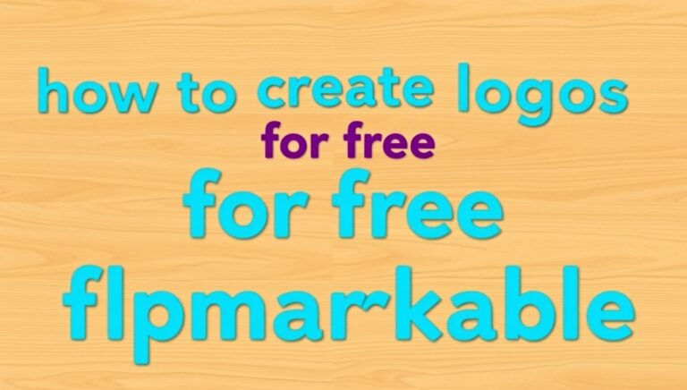 how to create logos for free flpmarkable