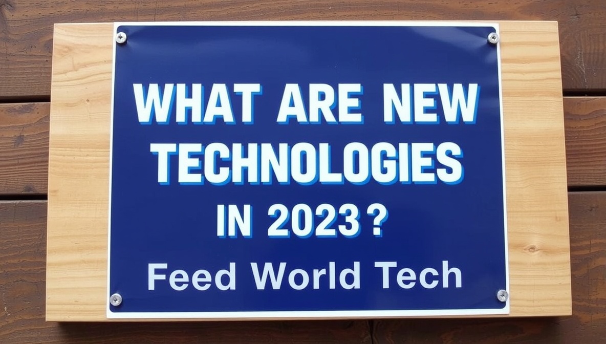 what are new technologies in 2023 feedworldtech